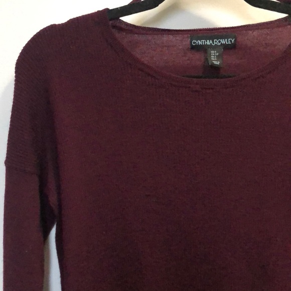Cynthia Rowley Purple Merino Wool Sweater - Picture 10 of 12